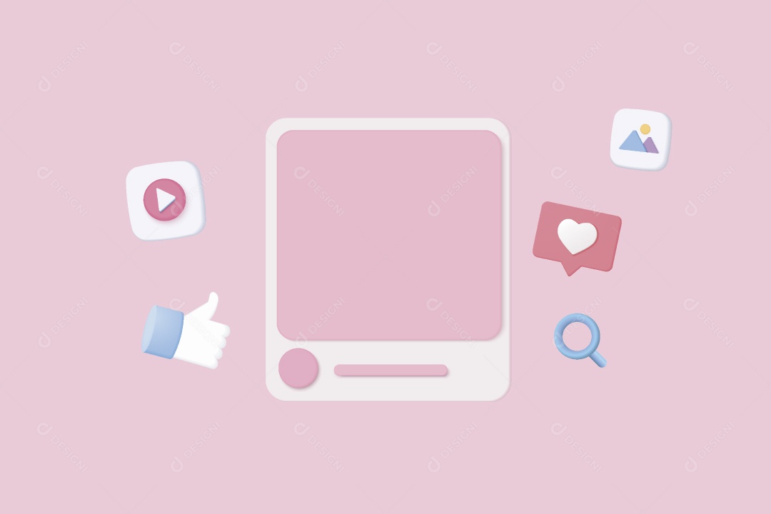 Rede Social de Perfil para Finanças Ilustração Vetor EPS