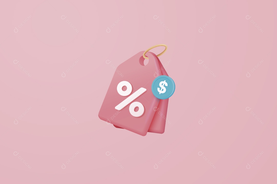 Ícone de Desconto Finanças Ilustração Vetor EPS