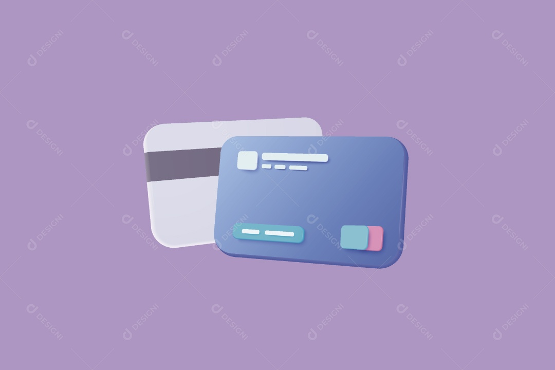 Cartões de Crédito Finanças Ilustração Vetor EPS