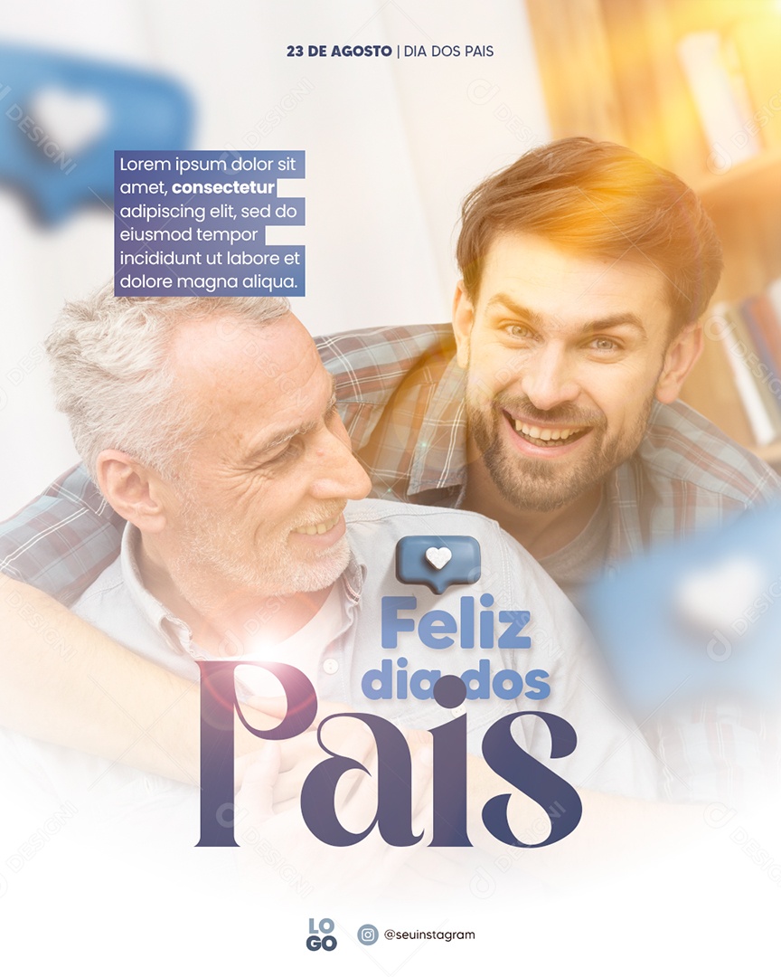 Dia dos Pais Social Media PSD Editável