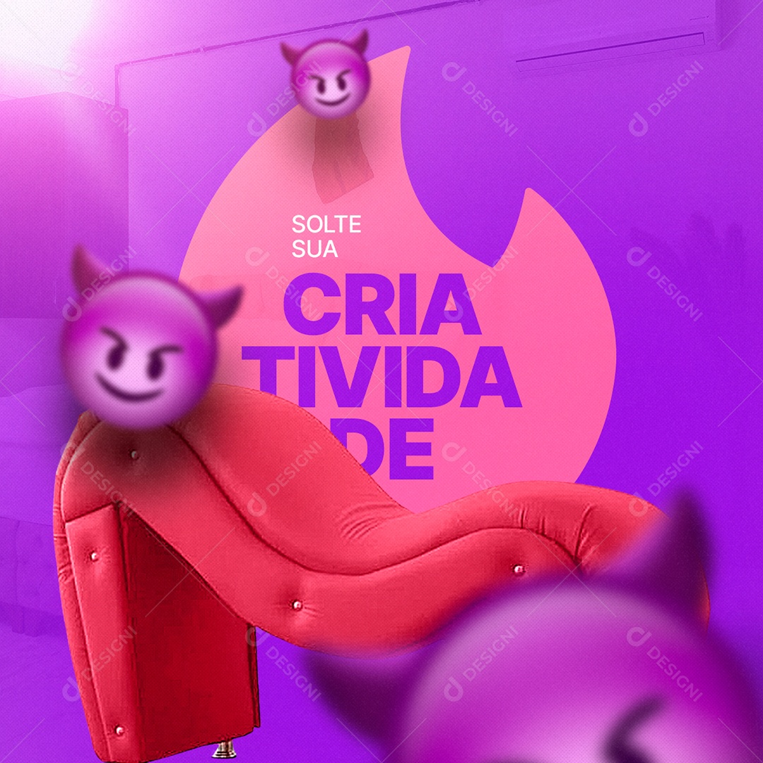 Motel Solte Sua Criatividade Social Media PSD Editável