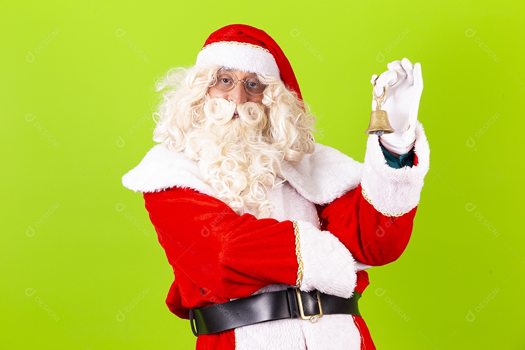 Homem com fantasia de Papai Noel