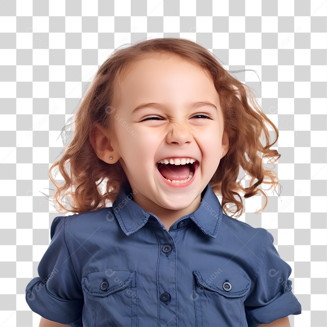 Menina Criança Autista PNG Transparente