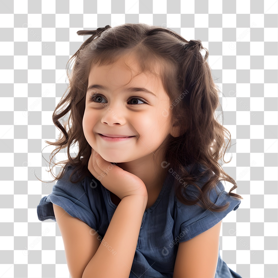 Menina Criança Autista PNG Transparente