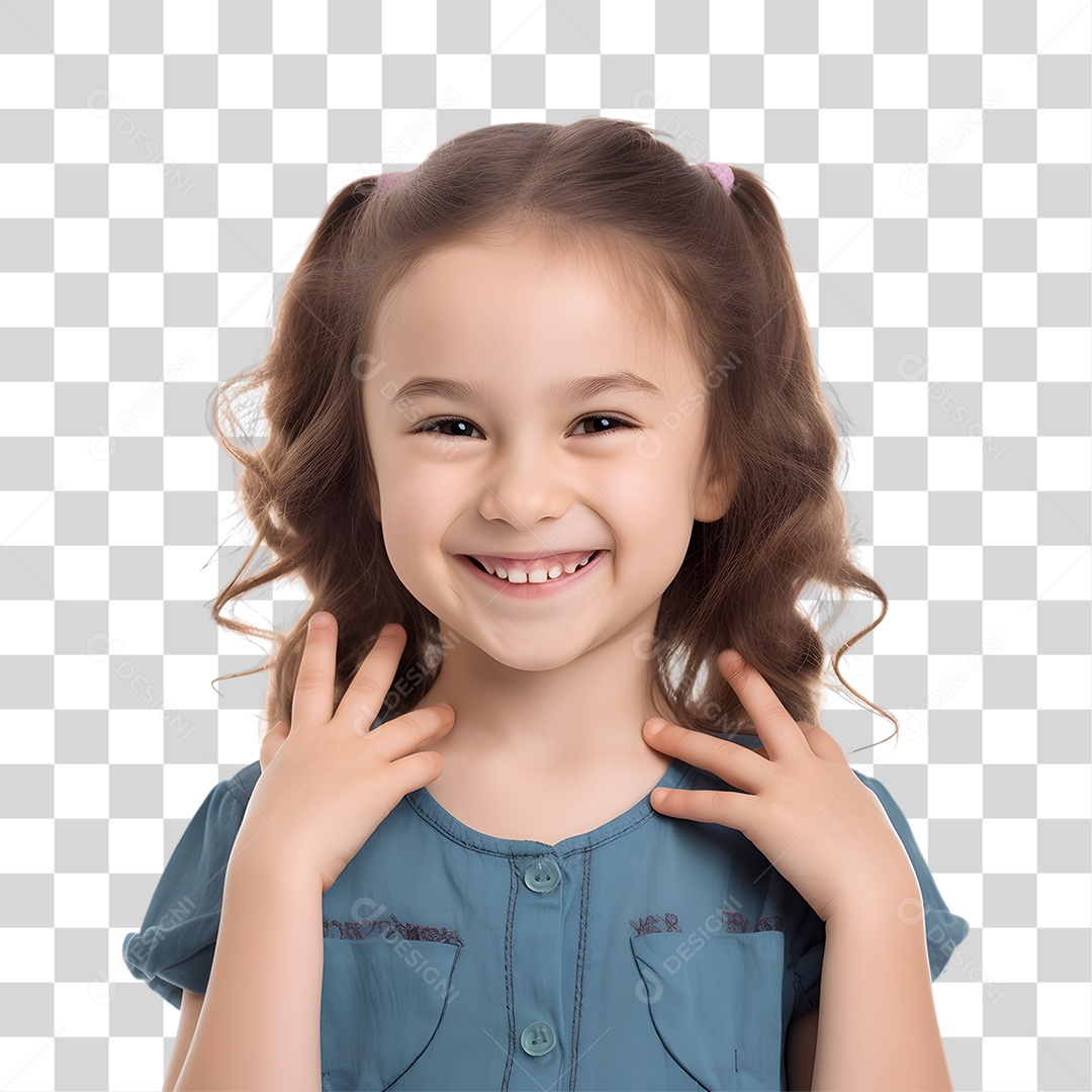 Menina Criança Autista PNG Transparente