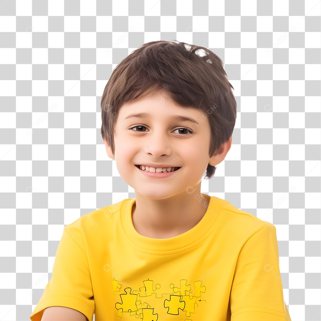 Menino Criança Autista PNG Transparente