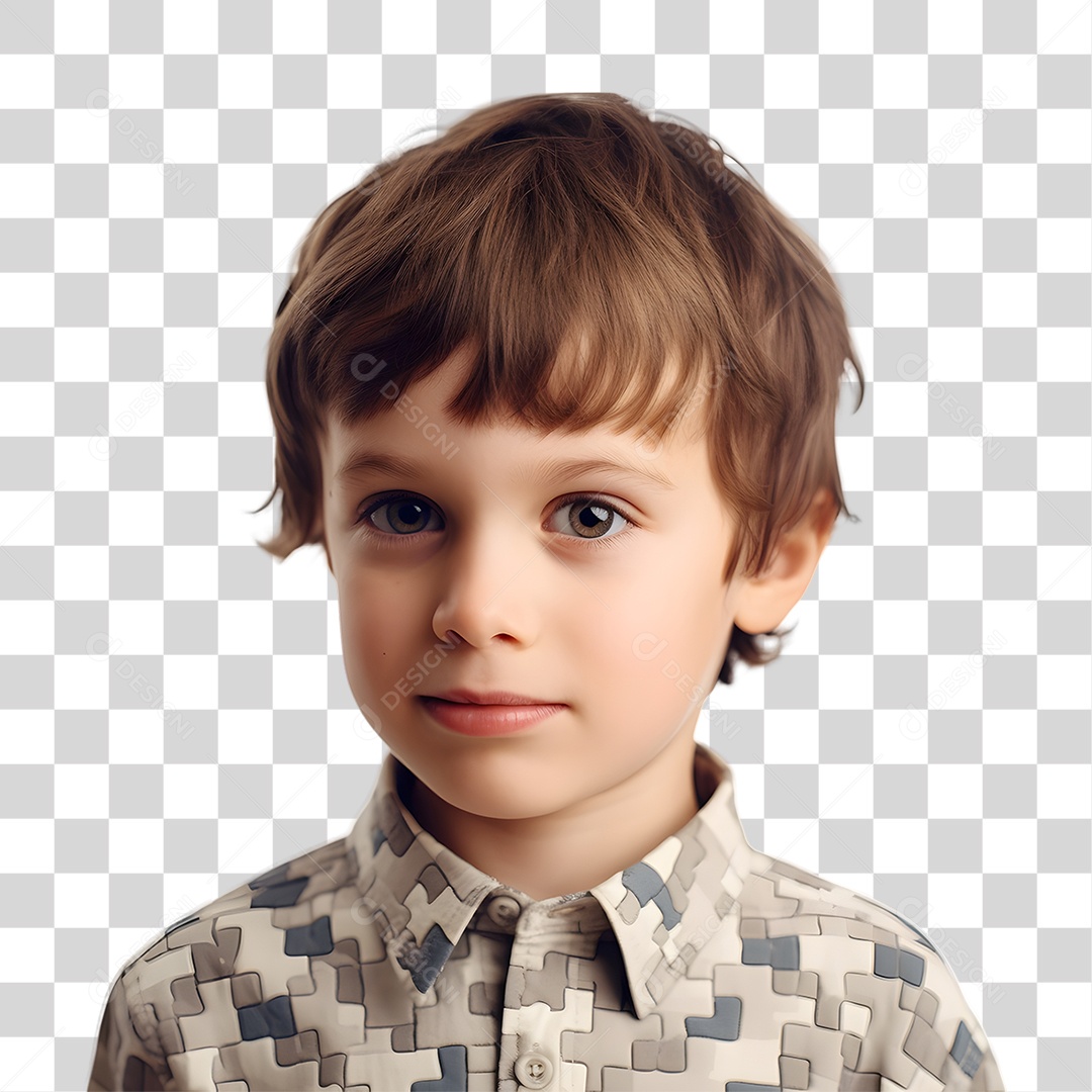 Menino Criança Autista Sorrindo PNG Transparente