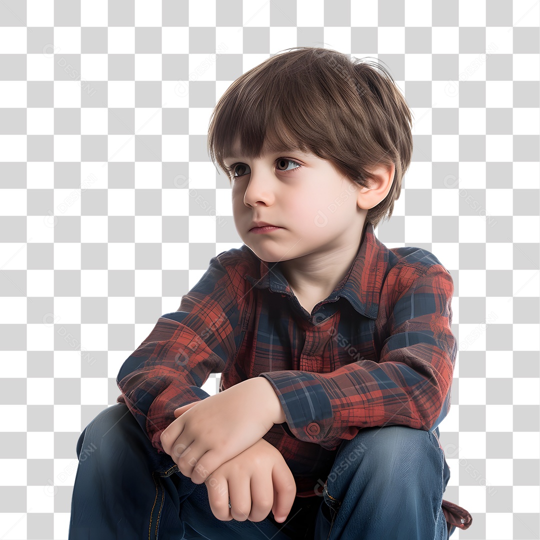 Menino Criança Autista PNG Transparente