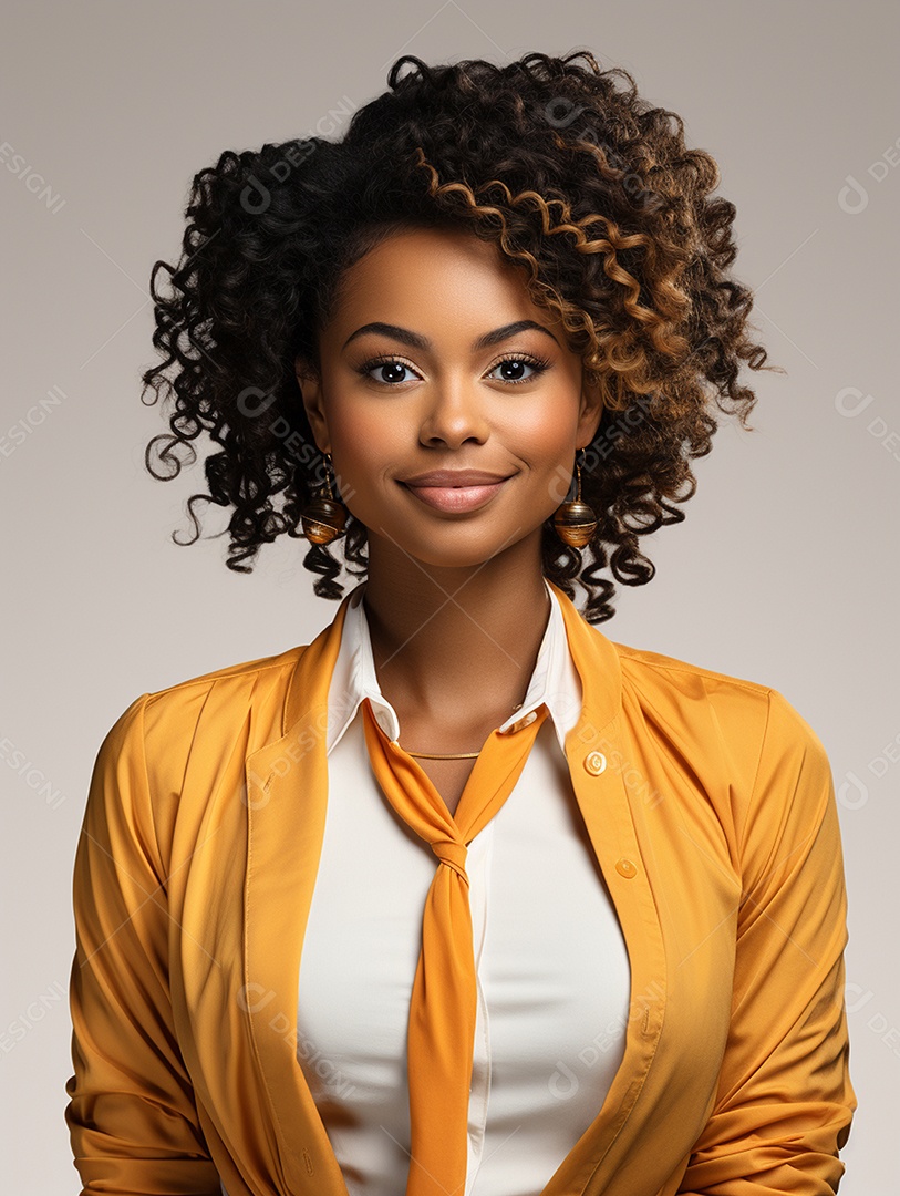 Uma mulher de negócios asiática feliz Sorriso no rosto