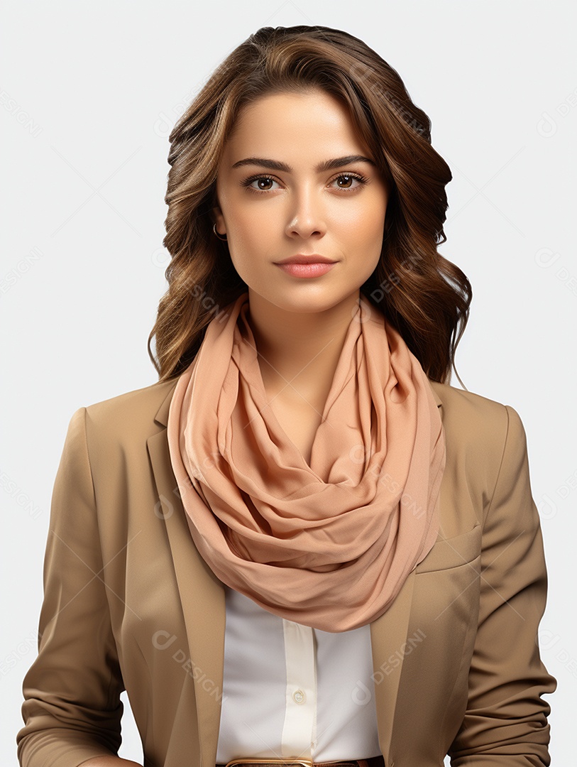 Uma mulher de negócios asiática feliz Sorriso no rosto