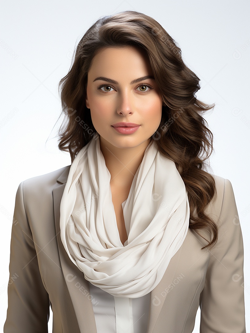 Uma mulher de negócios asiática feliz Sorriso no rosto