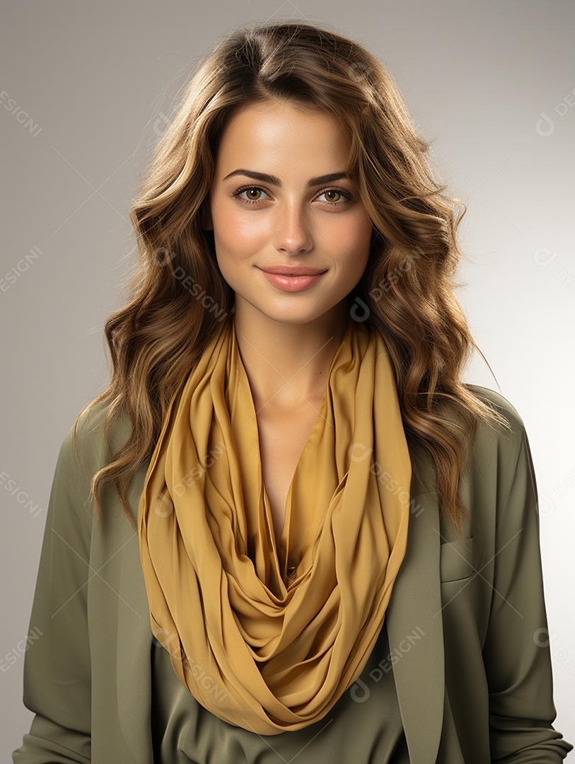 Uma mulher de negócios asiática feliz Sorriso no rosto