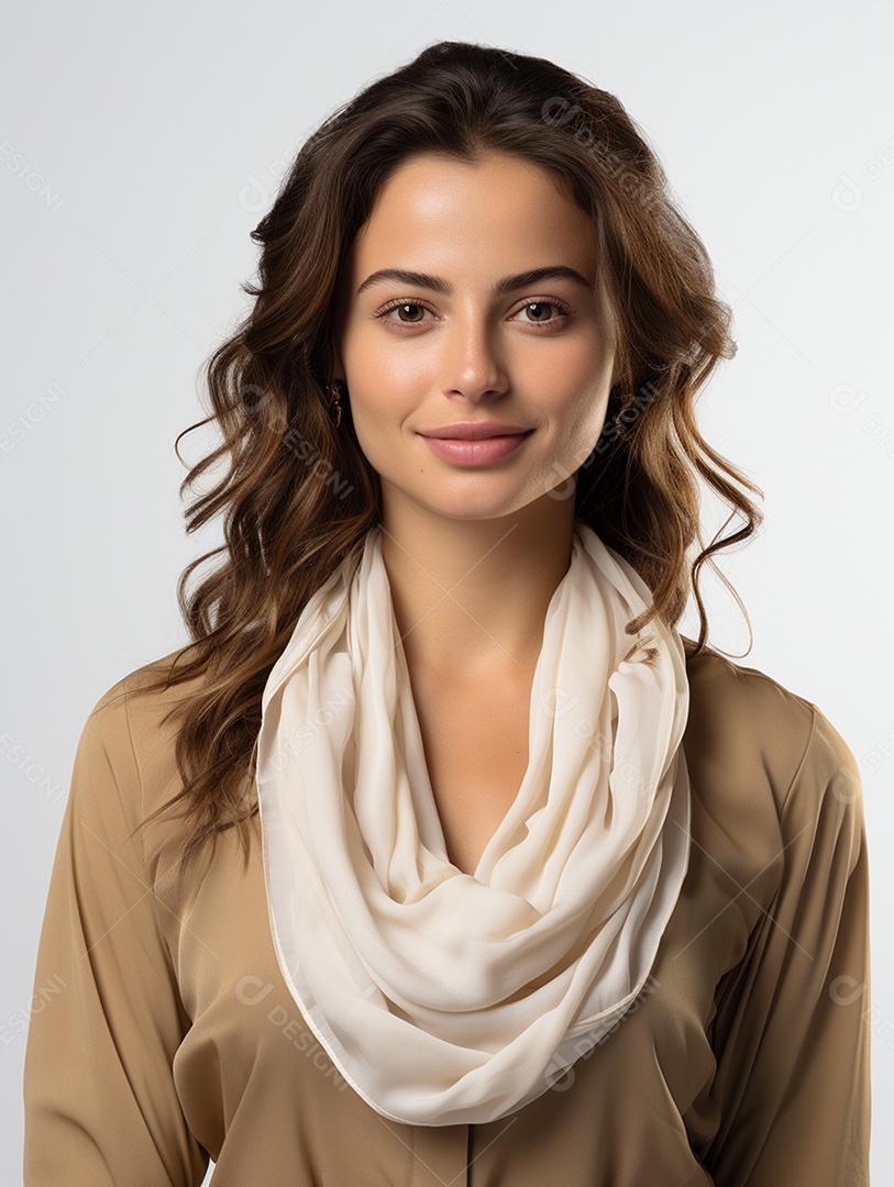 Uma mulher de negócios asiática feliz Sorriso no rosto