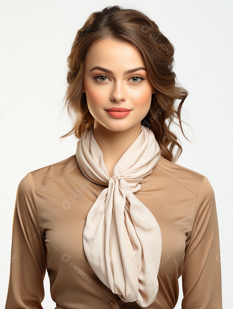 Uma mulher de negócios asiática feliz Sorriso no rosto