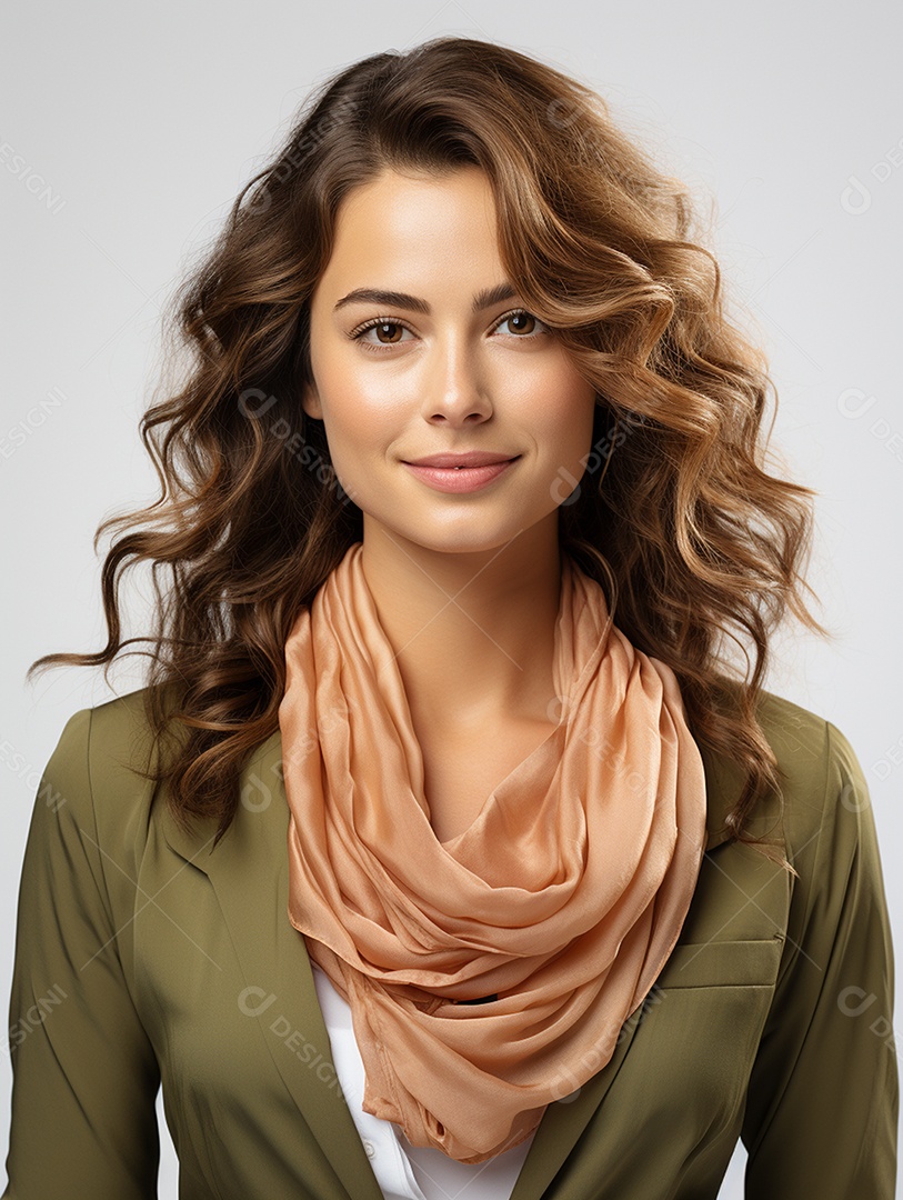 Uma mulher de negócios asiática feliz Sorriso no rosto