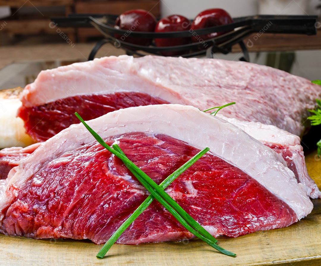 Cortes de picanha para churrasco