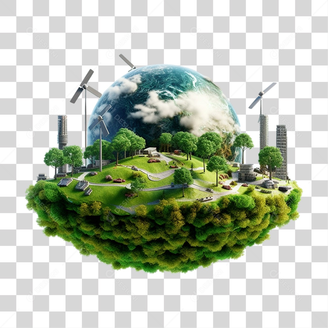 Planeta Meio Ambiente PNG Transparente