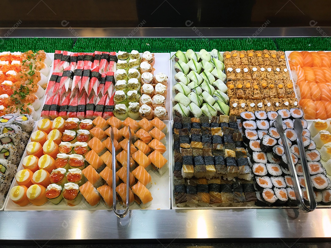 Restaurante self-service japonês e asiático