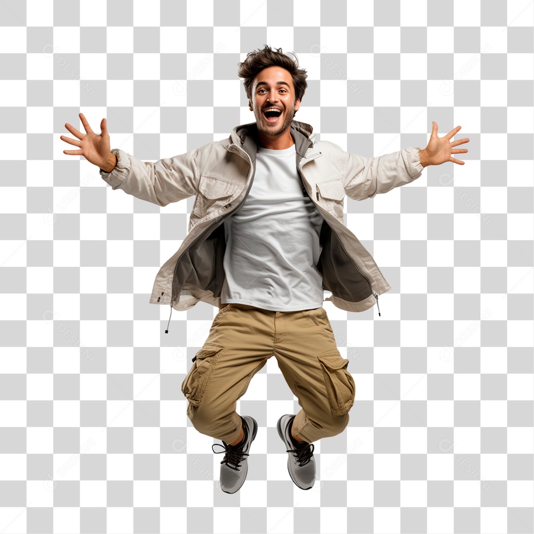 Homem Pulando  PNG Transparente