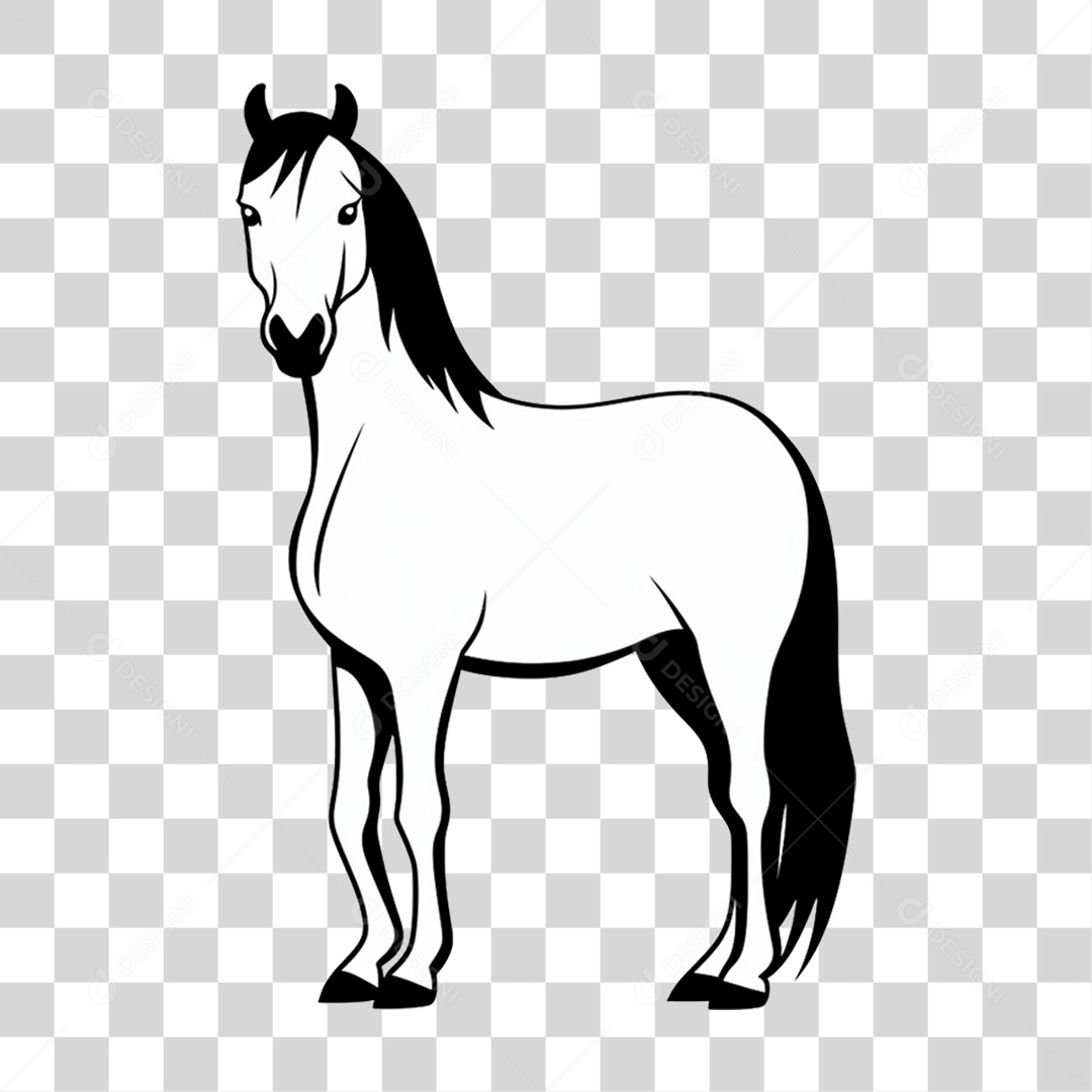 Cavalo Animal em Desenho PNG Transparente