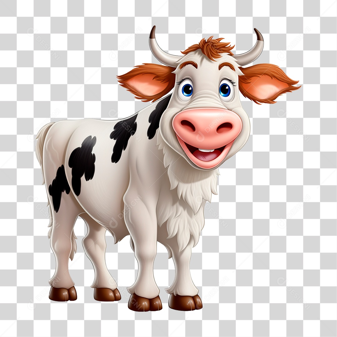 Vaca Colorida PNG Transparente