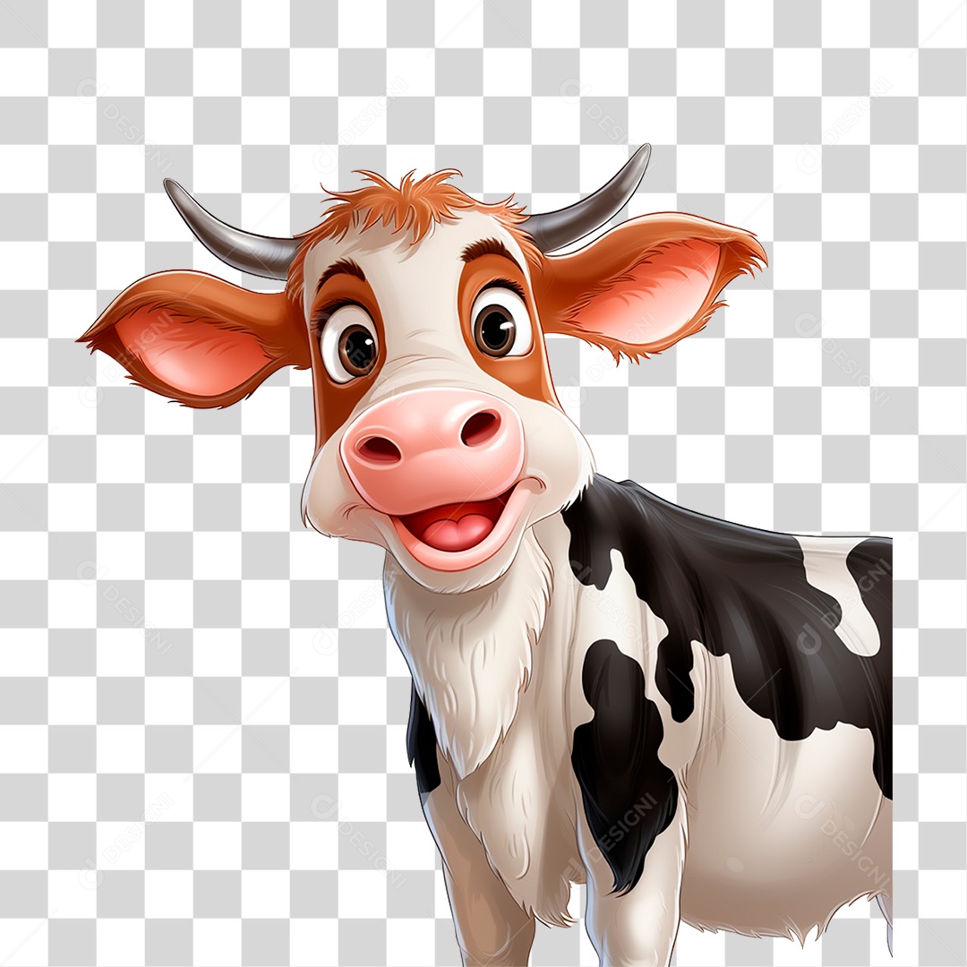 Vaca Colorida PNG Transparente