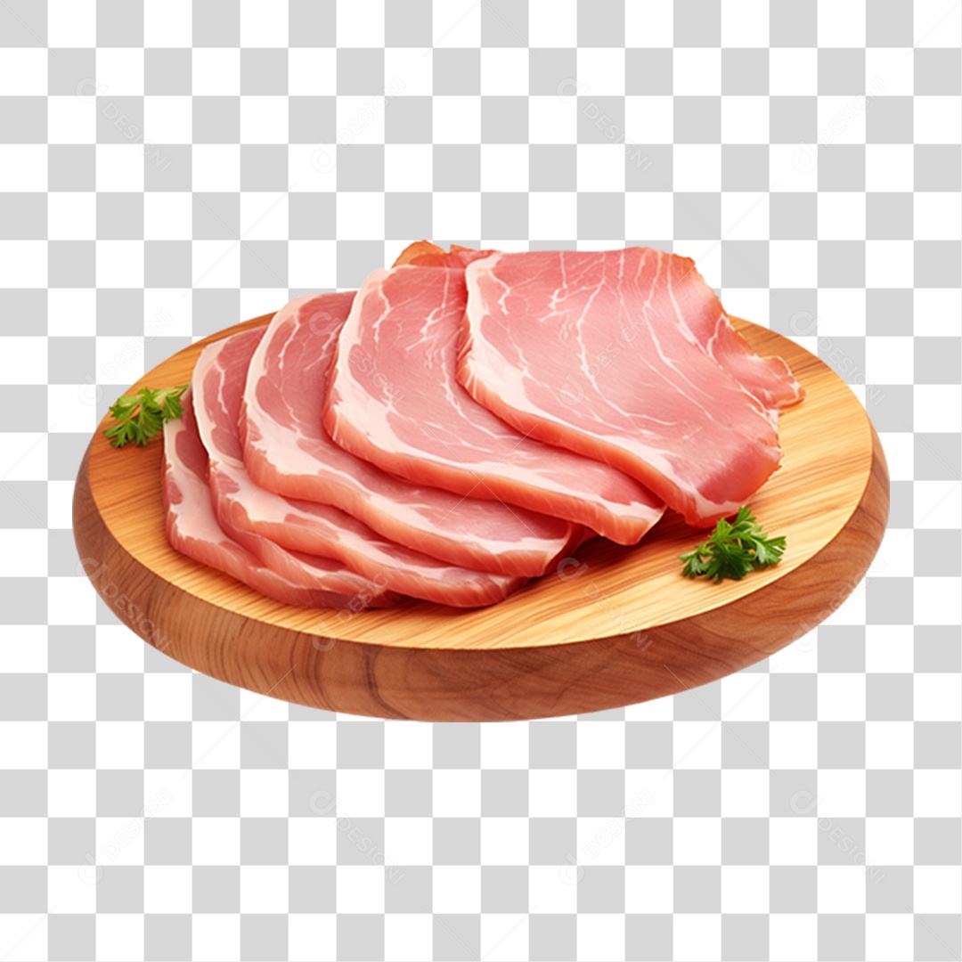 Fatia de Carne Suína PNG Transparente