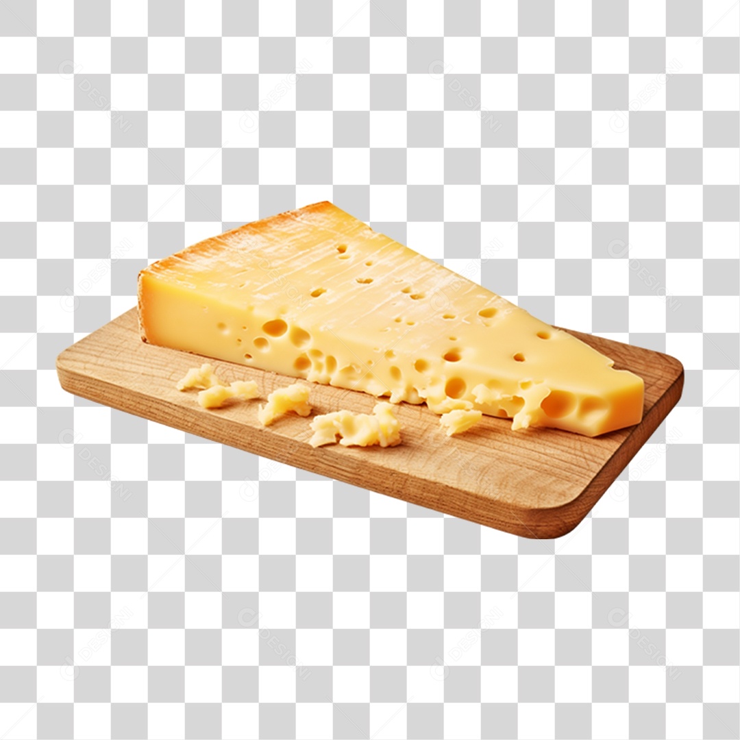 Queijo Fatiado PNG Transparente