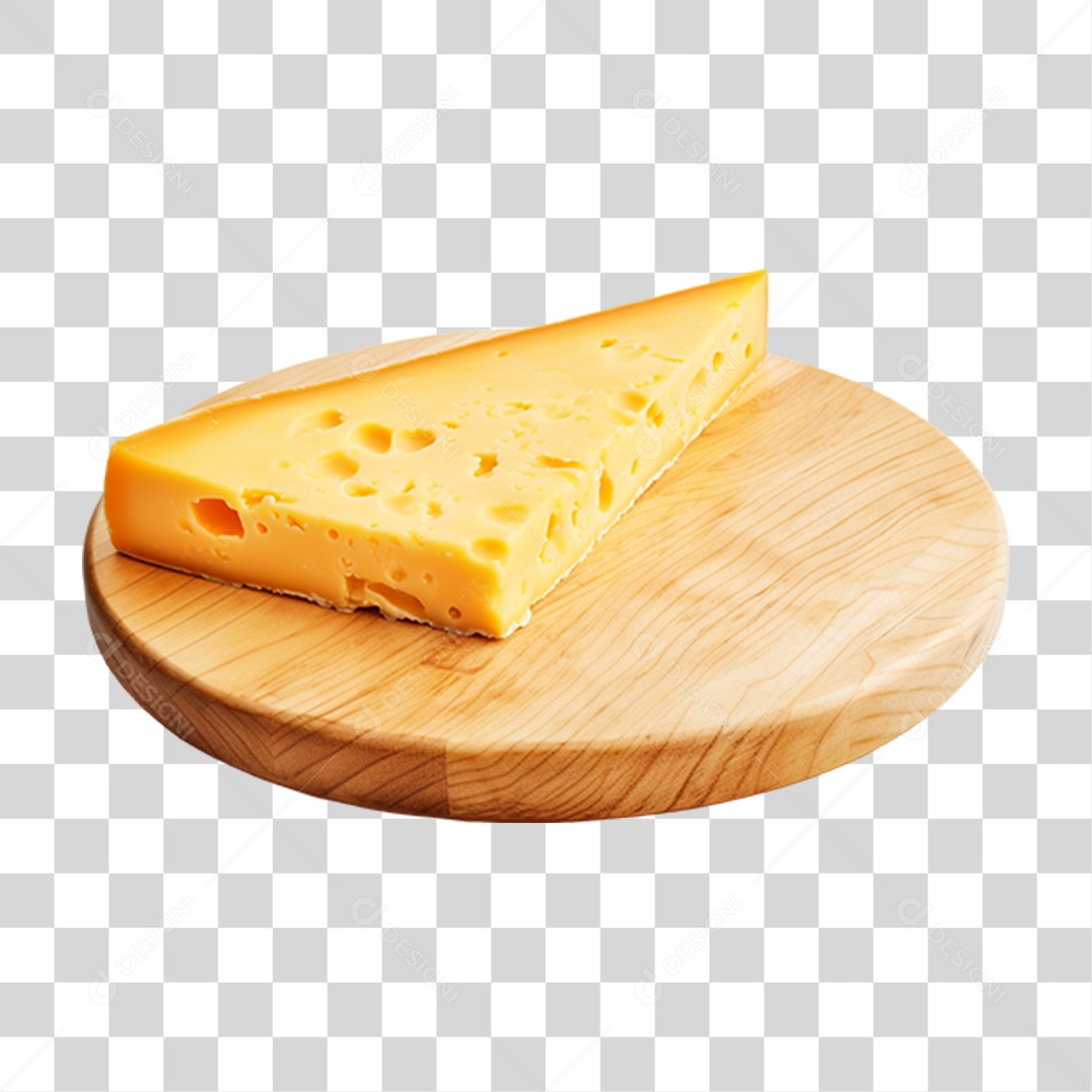 Queijo Fatiado PNG Transparente
