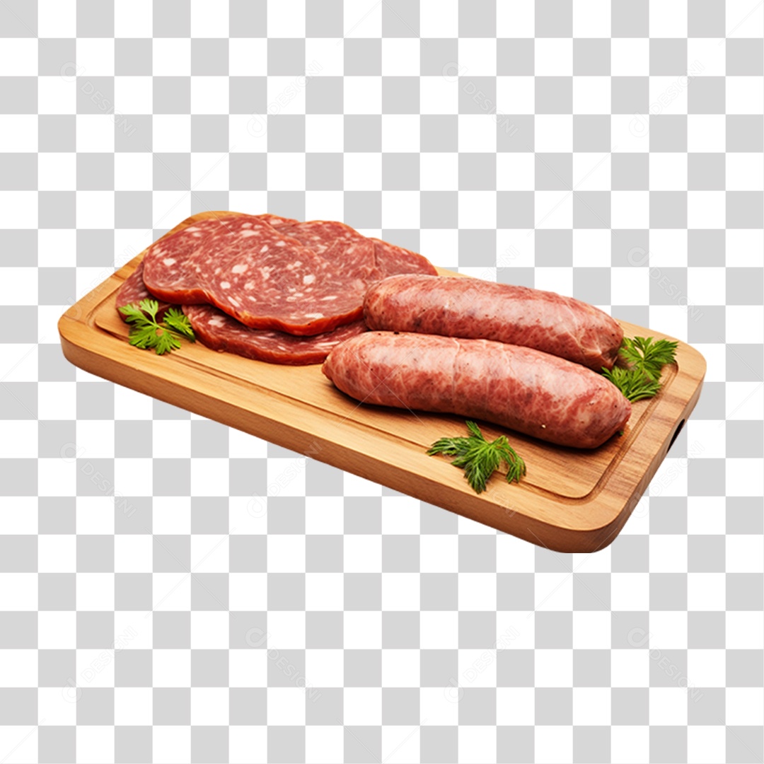 Bandeja de Frios Calabresa PNG Transparente