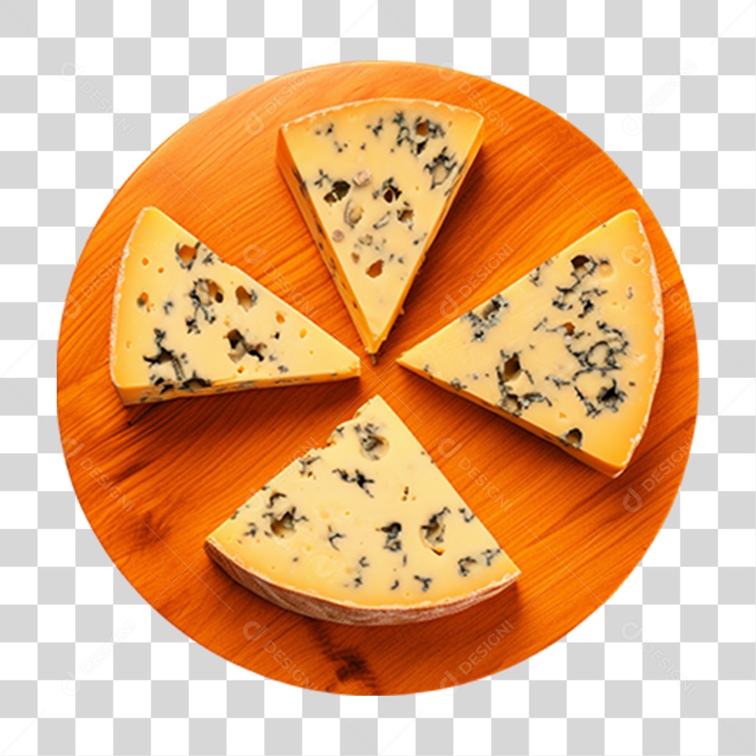 Queijo Fatiado PNG Transparente