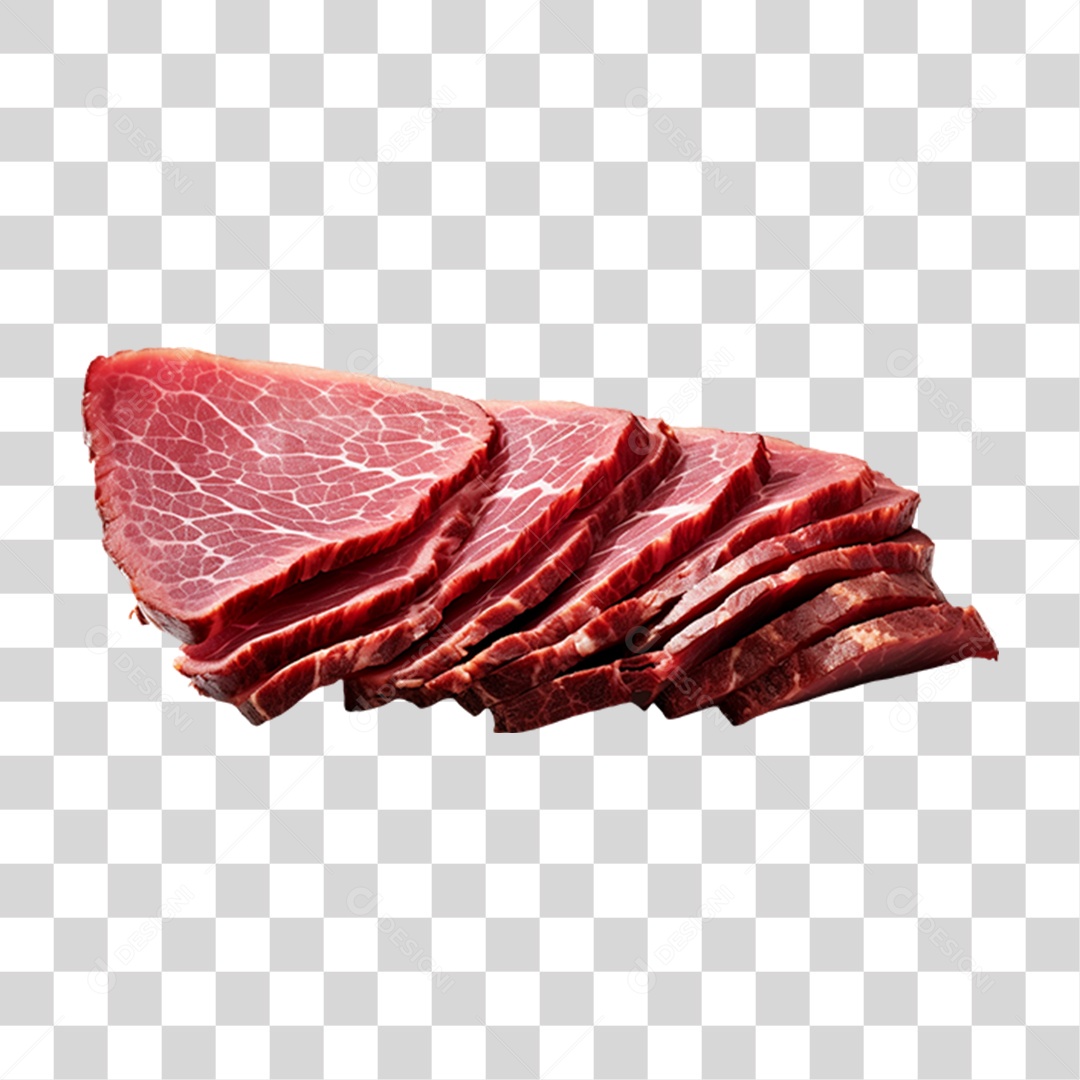 Fatias de Carne Suína Frios PNG Transparente