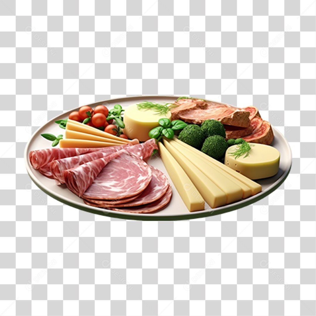 Bandeja de Frios PNG Transparente