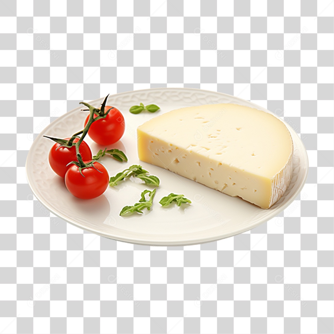 Queijo Tomate PNG Transparente