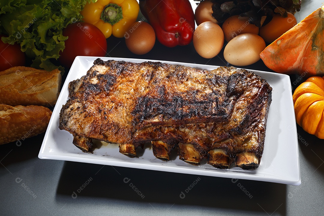 Costela bovina assada