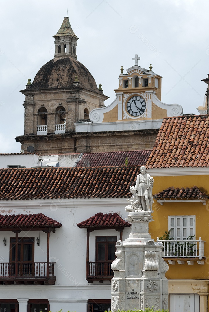 Casas e prédios da cidade Cartagena