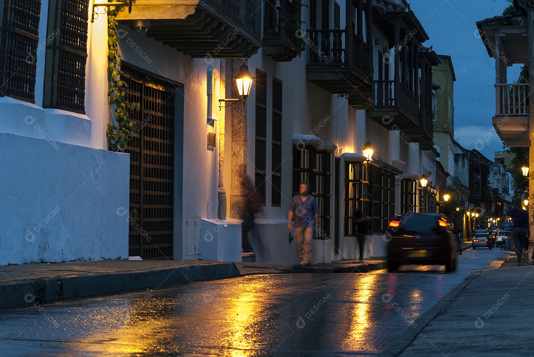 Vista das ruas de Cartagena