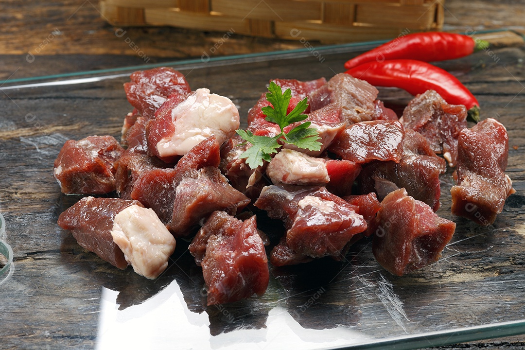 Cubos de carne de sol