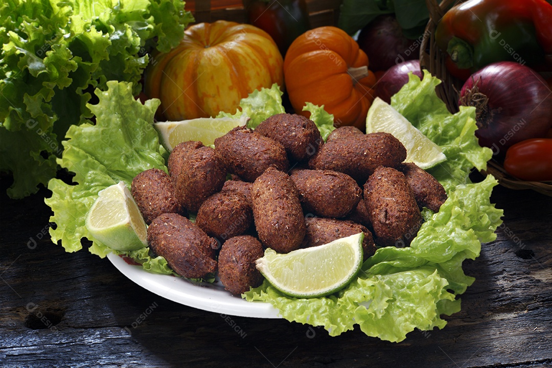 Quibes tradicional com limão