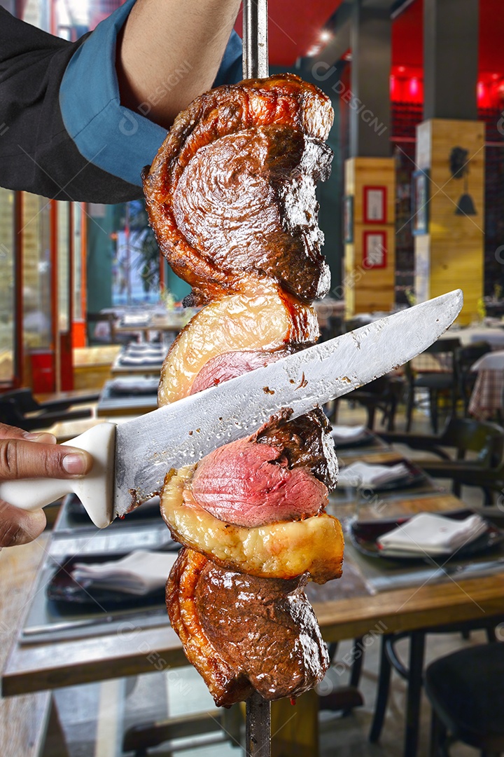 Espeto de picanha ao ponto