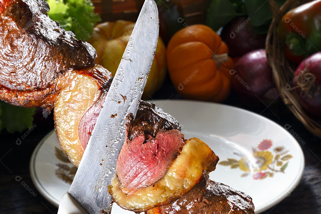 Espeto de picanha suculenta