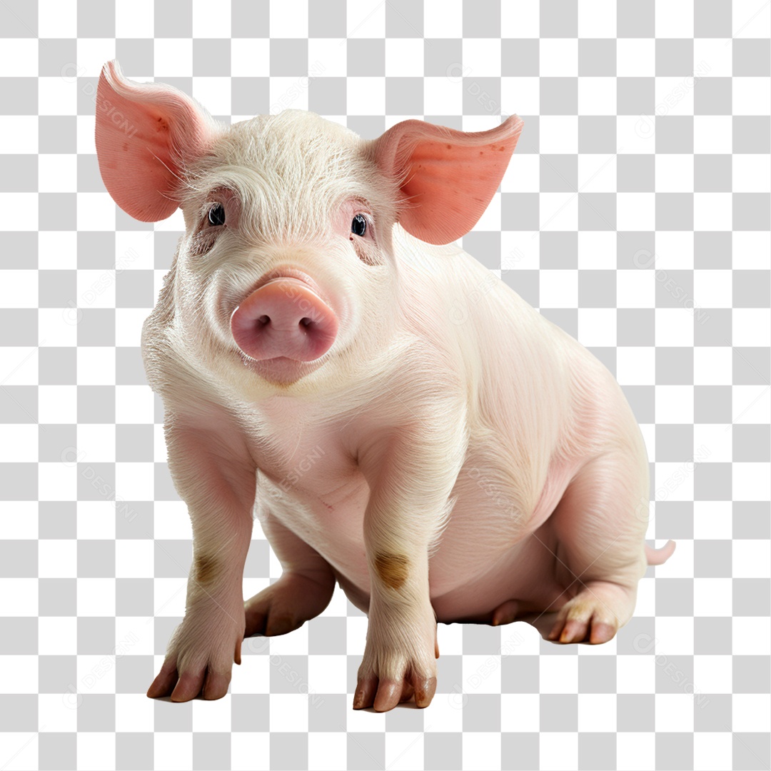 Animal Suíno PNG Transparente