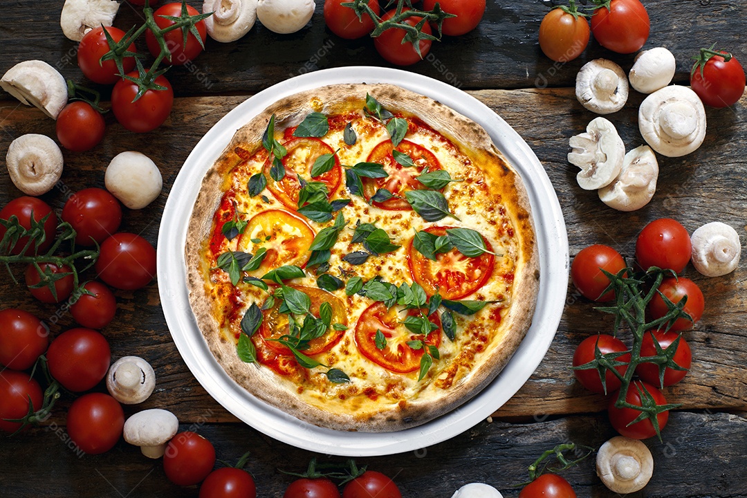 Pizza de sabor marguerita