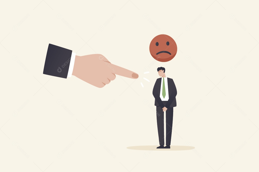 Empresário Sentado Apontado Vetor EPS