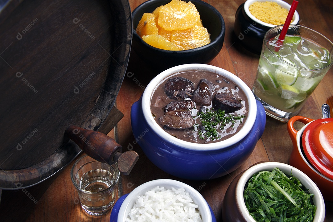 Feijoada com calabresa tradicional