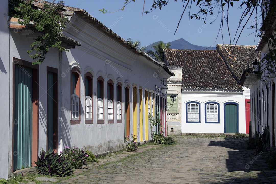 Casarões na cidade de Paraty