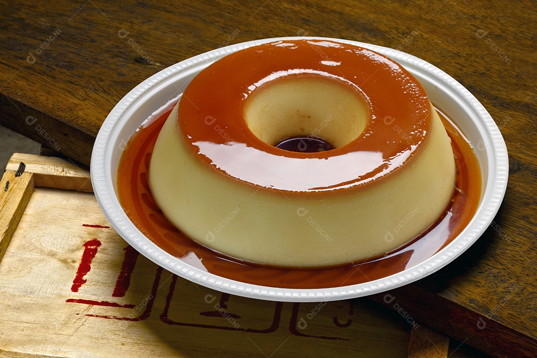 Pudim delicioso tradicional