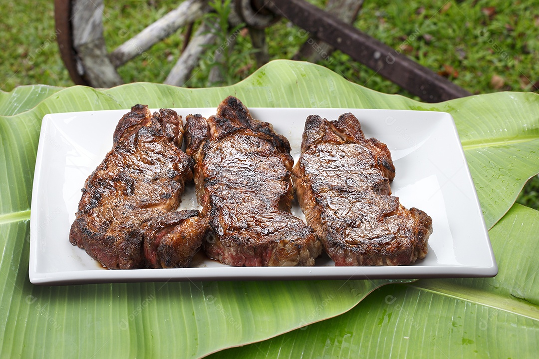 Picanha assada em fatias