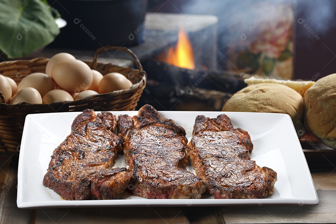 Carne assada picanha deliciosa