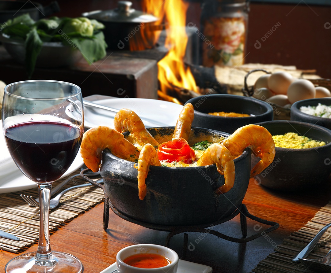 Caldeirada de peixe do mar moqueca